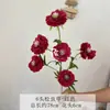 Flores Artificiales con 6 Cabezas de Pino, Cordyceps y Peonía para Arreglo de Escena Floral Hecho a Mano, Decoración Suave, Arreglo Floral de Boda y Decoración Falsa