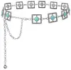 Corrente de Cintura de Metal para Mulheres, Decoração Versátil para Ternos, Vestidos e Jeans, Cinto de Corrente com um Toque de Luxo de Nicho