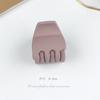 Pinza fija anti-colapso para coleta alta, combinable, serie Marrón, pinza para el pelo esmerilada, femenina, tamaño pequeño, pinza de tiburón geométrica trapezoidal, venta al por mayor