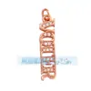 M22 novo pingente de cobre puro micro-incrustado Sonho de Amor Feliz Chefe Feliz letra feliz