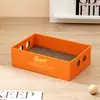 Placa de arranhar para gatos em formato de tabuleiro de xadrez retangular preto e branco, tamanho grande, resistente ao desgaste, sem lascar, tabuleiro de xadrez ondulado, placa para garras de gato, papelão