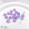 20 peças de 8mm bolha dupla feitiço Halo vidro gradiente rachado redondo conta solta DIY brincos brincos material acessórios