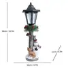 Adornos de Jardín de Resina Transfronterizos Luces Solares para Exteriores Estatua de Enano Luces Decoración para Jardín Balcón Villa Hogar