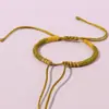 Pulsera Tejida Nudo Vajra Estilo Tíbet, Producto Semi-Terminado, Adecuado para Enhebrar Cuentas Doradas, Cuerda Multicolor, Pulsera de Cuerda Roja, Cordón de Cuero