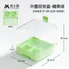 Yue Xiaomeng Banheiro para Papagaio Bacia de Banho Externa Especial para Pássaros Caixa de Comida Externa Pele de Tigre Peônia Fênix Negra Alimentador Anti-Respingo