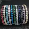 Pulsera de Hip-Hop de 3 mm 4 mm Estilo Europeo y Americano Unisex Venta al por Mayor Joyería Transfronteriza Amazon Ebay Más Vendido Pulsera de Circonita Microincrustada