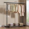 Tendedero de Piso para Ropa para Hogar Dormitorio, Plegable de Barra Única Simple para Interior Dormitorio Móvil Perchero para Ropa y Sombreros