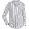 Camisa de Rayas Estilo Europeo para Mujer 2026 Nuevo Diseño de Moda Tendencia Nicho Primavera Otoño Verano Talla Grande Manga Larga