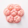 Molde de Pata de Gato Silicone Pata de Pet Bolo de Arroz Pudim Mousse Suplemento Alimentar Bolo Pequeno Molde Criativo para Assar