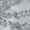 Colar de Pérolas Brancas Australianas Luz Branca Fresca Seda de Vênus Corrente para Clavícula Feminina de Alto Padrão Luxo Leve Corrente de Colar com Contas Design Francês