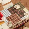 Mantel Estilo Retro Americano, Impermeable, Resistente al Aceite, No Lavable, Nuevo Modelo 2026, Lujo Ligero, Sensación de Alta Gama, Cubierta para Mesa de Café de Sala de Estar