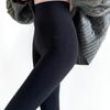 Leggings de cintura alta con diseño de panal de abeja para otoño e invierno, pantimedias negras ajustadas a presión, calcetines gruesos de color sólido para mujer