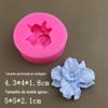 Molde de silicone para guirlanda de rosas, flor em formato de cauda, ​​faça você mesmo, decoração de carro com rosas, aromaterapia, sabonete artesanal, molde de gesso para decoração.