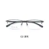 Armazones de aleación de alta calidad para gafas para profesionales del lugar de trabajo, estilo de negocios casual, medio aro, lujo ligero, elegantes, se pueden adaptar con lentes, venta directa del fabricante