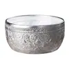 Tazón de lata para agua potable tailandesa vajilla importado de Tailandia estilo del Sudeste Asiático Dai plata Pao Ruda tazón tazón para postre de batido