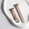 Para Apple watch987 S10 Apple Watch com pulseira de couro fino de camélia de alto nível iwatch