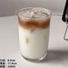 Copo de café ins latte americano gelado, copo para bebidas resistente ao calor, copo de vidro, copo transparente para bebidas frias, copo para beber, copo de leite