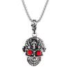 Venta directa de fábrica punk, collar de aleación simple y dominante con diseño de lobo para hombre, accesorios para estudiantes con personalidad, collar de calavera