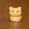 Decoración de micro paisajismo manualidades decorativas de resina adornos pequeños de escritorio muñeca linda de dibujos animados adornos de gatito para coche