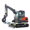 Excavadora Modelo 45 en Stock de Fábrica Máquina de Gancho Pequeño para Ingeniería de Construcción Agrícola Granja Forestal Máquina Pinza para Madera Excavadora Trituradora