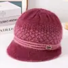 Toucas de Inverno para Pessoas de Meia-Idade e Idosas, Toucas de Lã Forradas com Lã e Espessas, Chapéus Versáteis à Prova de Frio para Senhoras Idosas, Chapéus para Mães para Uso ao Ar Livre, Atacado