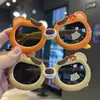 Gafas de Sol Polarizadas de Dibujos Animados Enojados para Niños, Gafas Festivas de Osito, Gafas de Sol para Bebé, Oso Violento de Silicona para Niños