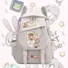 Mercancía de Anime de Zootopia: Mochila Escolar Primaria Judy y Nick Zorro, Unisex, Casual, Gran Capacidad, Bolso de Doble Hombro