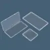 Caja Rectangular de Plástico PP Transparente Transfronteriza Caja de Pintura Caja de Empaque para Tarjetas y Papelería Caja de Almacenamiento a Prueba de Polvo Venta al por Mayor