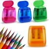 Sacapuntas de Doble Agujero Taihao Sacapuntas para Estudiante Plástico para Bolígrafo Planificador Manual Sacapuntas Ecológico de Barril Sacapuntas Rotatorio