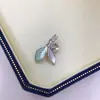 Pingente Exclusivo de Pérola de Água Doce Bicolor Estilo Folha Acessórios DIY Feitos à Mão Joias da Moda Atacado