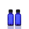 Nueva Botella de Loción de Vidrio Azul a Prueba de Luz Tónico Botella Pequeña de Spray Botella Cosmética Botella de Aceite Esencial Botella de Perfume