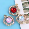 Colgante de Flor de Ciruelo de Cristal de Lujo Accesible Creativo Transfronterizo Materiales para Accesorios DIY Pulsera de Aleación Galvanizada Collar Venta Directa de Fábrica