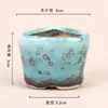 Horno de cerámica cambio pulgar maceta pequeña flor maceta al por mayor dedicada maceta para bonsái maceta para planta verde de interior maceta para planta en maceta retro minimalista