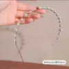 Faixa de Cabeça Vintage de Veludo com Strass para Mulheres 2026 Novo Estilo Faixa de Cabelo de Coroa Alta Que Faz o Rosto Parecer Menor Acessório de Cabelo Presilha de Cabelo Adorno de Cabeça