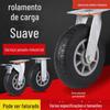 Carrinho de Roda de Borracha Silenciosa Preta Atacado Rodízio Universal Borracha Preta Industrial Resistente ao Desgaste Roda Direcional de Borracha para Interior e Exterior