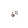 Pendientes de Estrella Brillante de Cinco Puntas con Circonita de Alta Gama y Diseño de Nicho, Pendientes Trendy y Hermosos con Borla Integrada Galvanizada