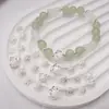Uma Variedade de Espaçadores em Liga de Prata em Formato de Flor para Acessórios de Joias Artesanais DIY, Contas Espaçadoras, Materiais para Pulseiras e Brincos