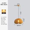 Lámpara de comedor, lámpara nórdica de calabaza, estilo japonés, estilo tranquilo, lámpara de dormitorio vintage, lámpara de madera original, creativa, lámpara de calabaza de madera para casa de familia.