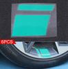 6 pegatinas para modificar el cubo de la rueda del coche, pegatinas para neumáticos de 18 a 21 pulgadas, pegatinas reflectantes decorativas para llantas J17
