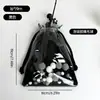 Labubu 15cm Bolsa de Exibição para Bebê Andando Bubble Mart PVC Impermeável Multiuso Armazenamento de Figuras Durável Bolsa de Pendurar