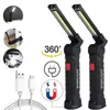 Lâmpada de Trabalho Portátil Multifuncional para Explosões Transfronteiriças Lanterna de Luz Forte Absorção Magnética Forte Iluminação de Emergência Lâmpada para Manutenção de Carros