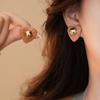 Té de Leche Marrón Maillard Gotas de Agua Geométrico Resina Aretes Elegantes Pendientes de Moda Lujo Ligero Sentido de Alta Gama Pendientes para Mujer