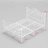 Cama de hierro, cama de princesa para niños, cama de acero con estructura de hierro para dormitorio, cama doble para apartamento de alquiler, cama simple con estructura de hierro estilo europeo