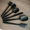 Juego de 6 Utensilios de Cocina de Silicona Espátula de Silicona Brocha para Aceite Kit de Herramientas para Barbacoa y Horneado