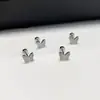 Novos Brincos da "Série Borboleta" Mais Vendidos, Modelo em Cobre Banhado a Ouro Real com Fecho de Parafuso Europeu e Americano de Alta Qualidade