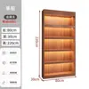 Armário de exposição com luz armário de vinho combinação de supermercado comercial prateleira de exposição simples prateleira de armazenamento multicamadas armário de exposição madeira Baijiu