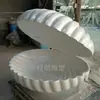 Fabricante de Guangzhou Escultura de Arte de Concha de Vida Marina de Fibra de Vidrio Decoraciones de Ostras Perla Personalización