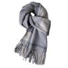 Cachecol Marrom Maillard Australiano 100% Lã de Ovelha Cachecol de Lã Pura de Inverno para Homens e Mulheres Moda de Inverno Estilo Ocidental