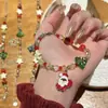 Pulseras Navideñas Transfronterizas Europeas y Americanas Nuevo Diseño de Nicho Pulseras de Perlas Pulseras Navideñas Joyería Versátil Al Por Mayor