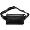 Bolso Bandolera Pequeño de Hombro Caliente de Amazon Cuero Genuino Bolso Cruzado para Pecho Bolso de Piel de Oveja para Hombre Bolso de Cintura Deportivo Multicompartimento Venta al por Mayor